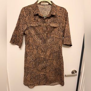 Tuckernuck Cheetah Print Utility Dress Size M